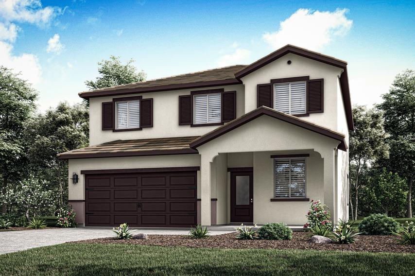 The Stallion is a beautiful two story home.