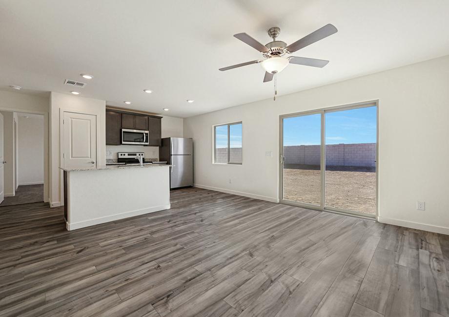 Large windows let in plenty of natural light into this home.