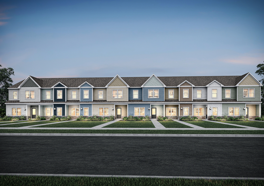 8-plex angled view of the townhome unit