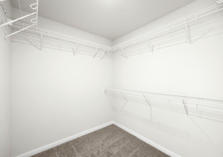 You will have plenty of space in this large closet!