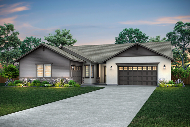 Dusk rendering of the Bel Air D.