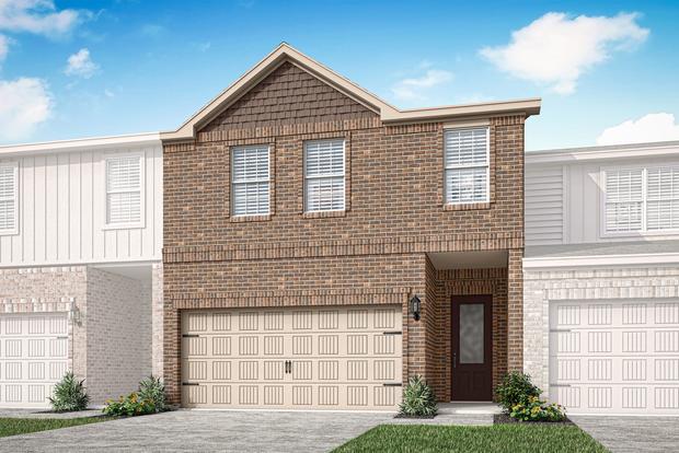 Rendering of the beautiful two-story Blazer plan.