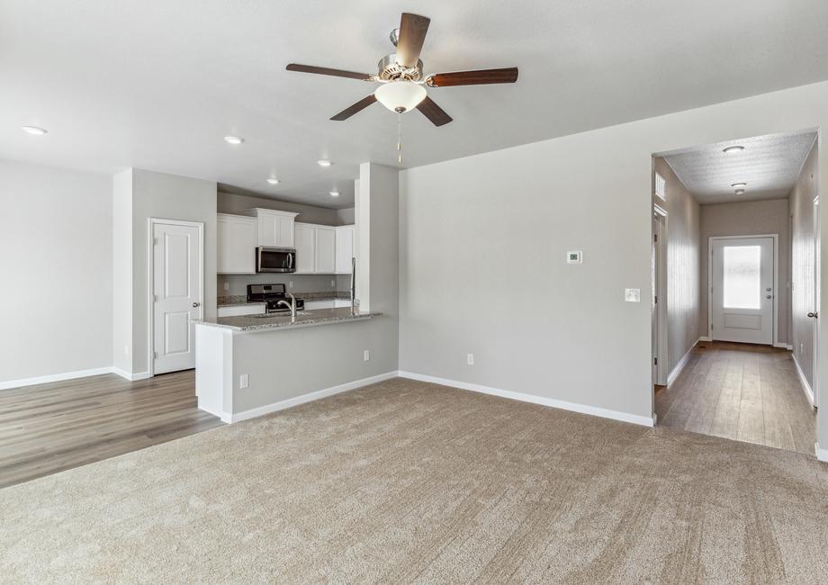 The Chatfield has an open-concept layout.