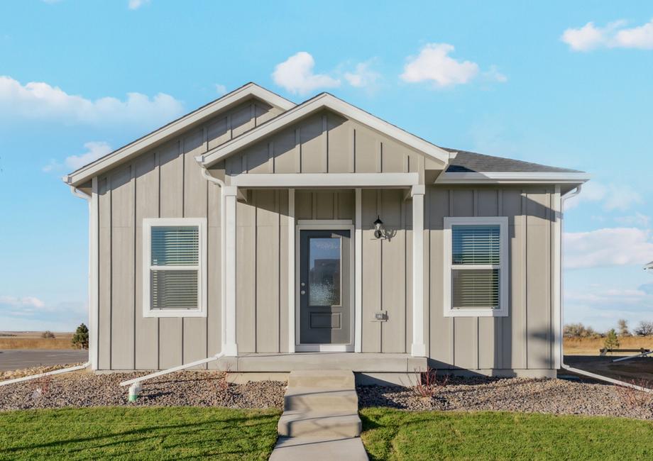 The Keystone is a beautiful home with siding.