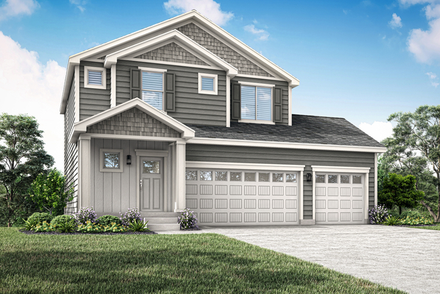 The Granite is a beautiful two story home.