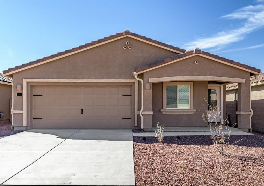 The Payson by LGI Homes has a two-car garage and stucco exterior.