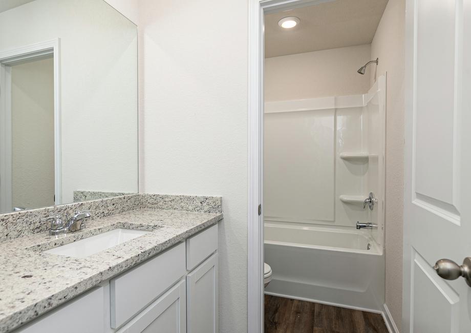 The second bathroom offers plenty of space for your guests