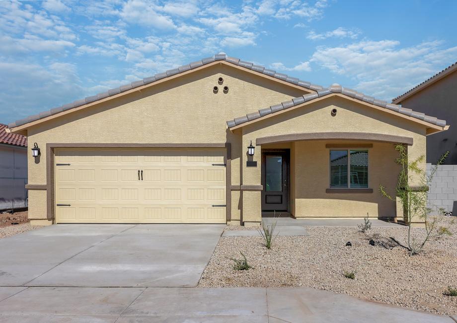 This home has a 2-car garage and gorgeous stucco exterior.