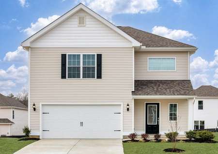 Two-story Ashburn with shutters.
