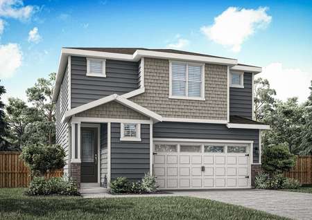 The Hawthorn is a beautiful home with siding at Beverly.