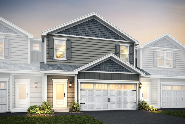 The Hubert is a beautiful two story home.
