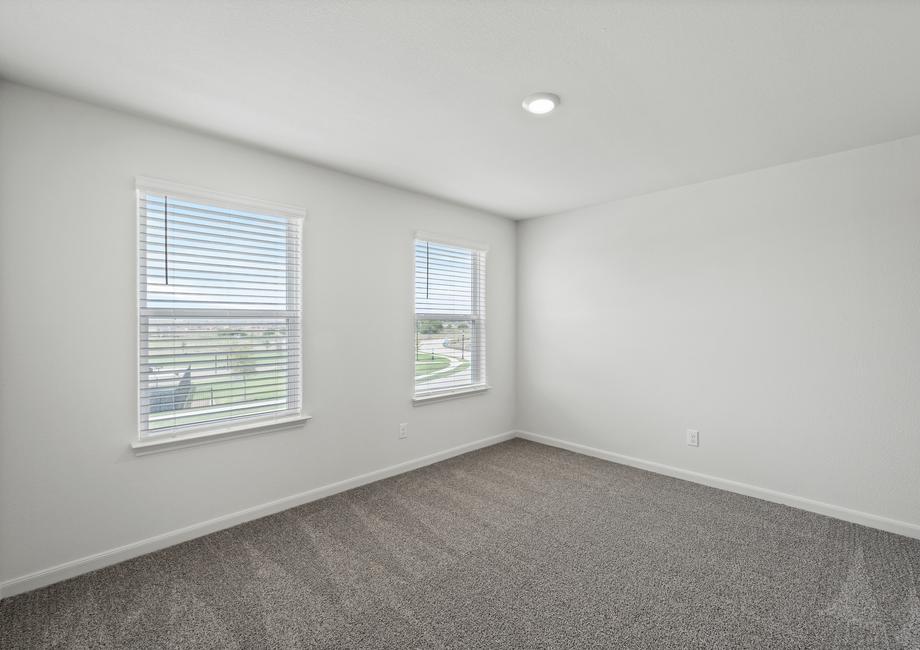 The secondary bedrooms are a great space for children's bedrooms or guest rooms.