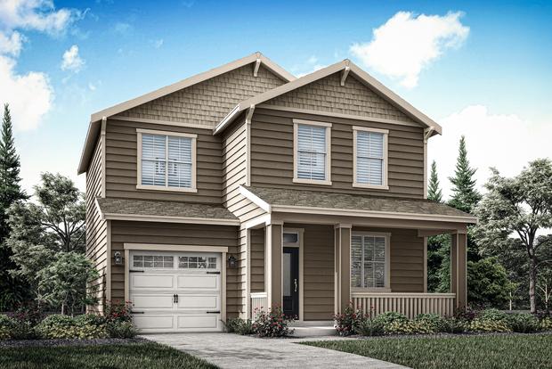 The Cottonwood is a beautiful home with siding.