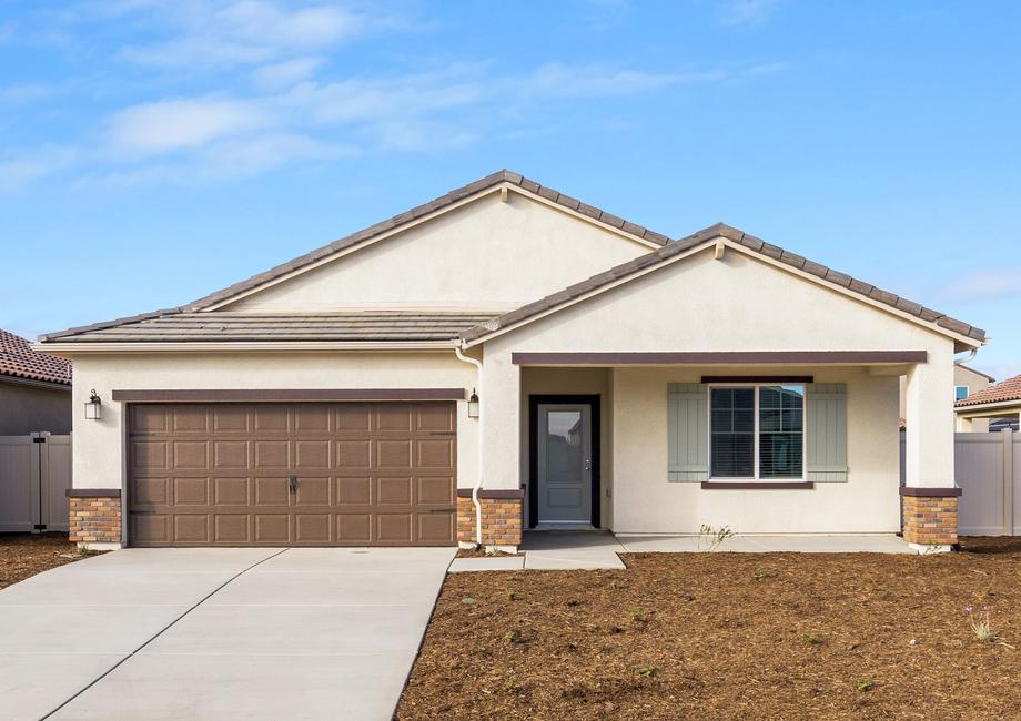 The Del Mar is a beautiful single story home with stucco.