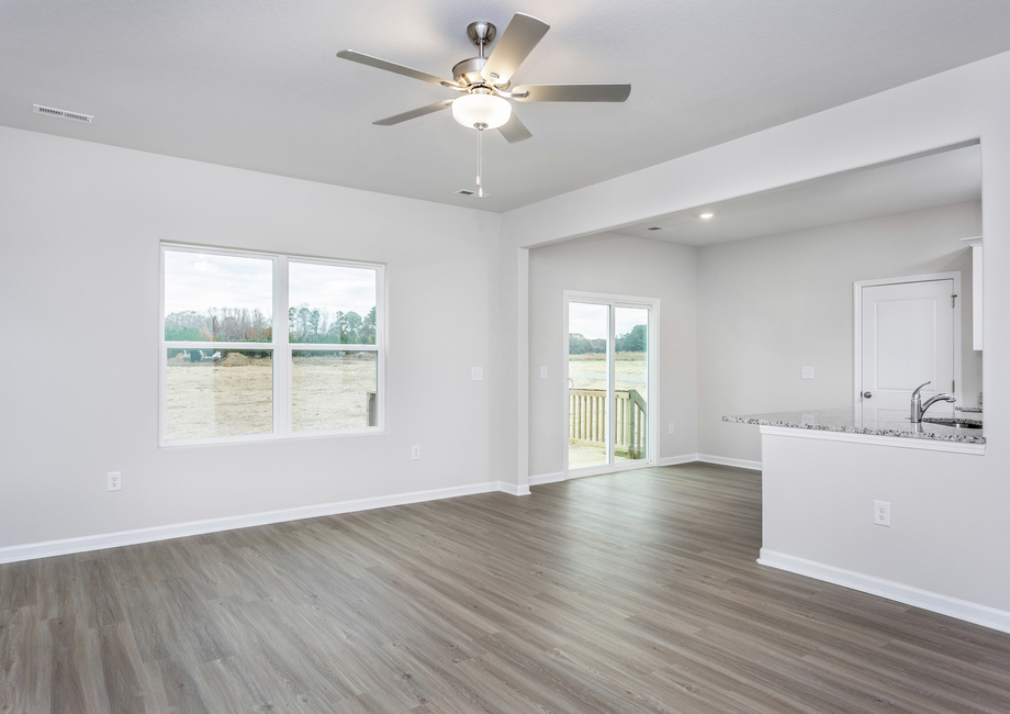 Open-concept living area