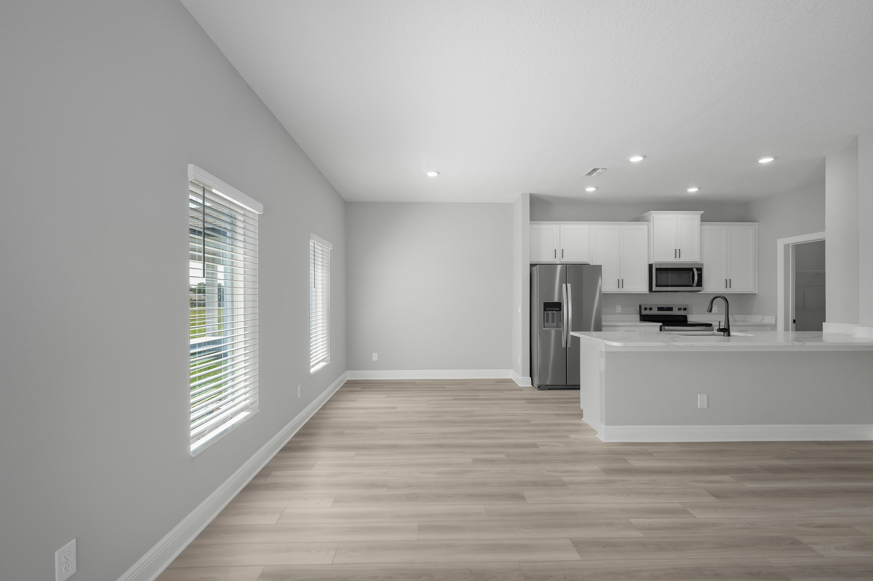 The dining room of the Myrtle plan. 