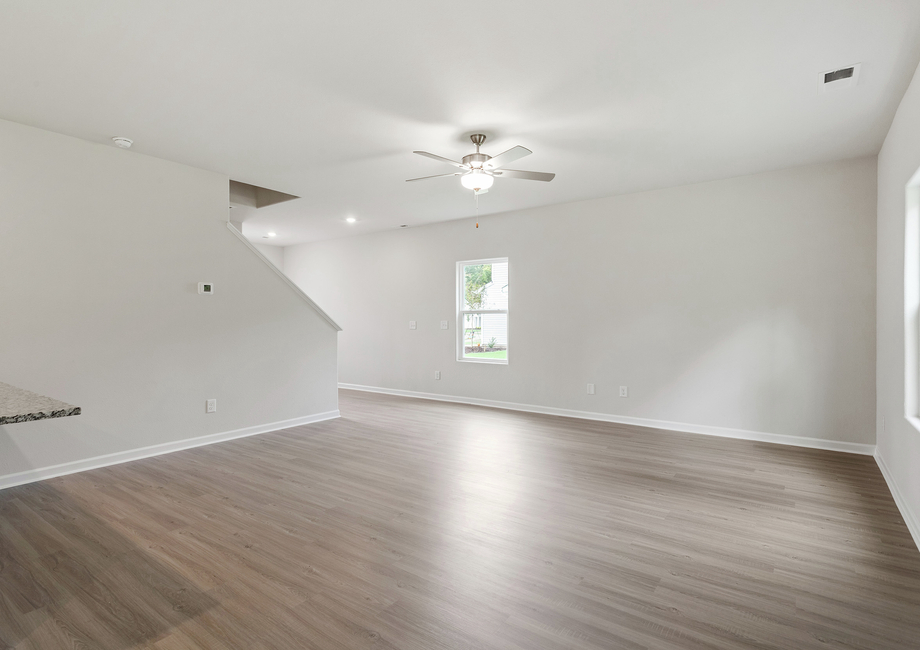 Open-concept living area