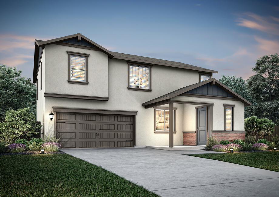 The Newport is a beautiful two story home.