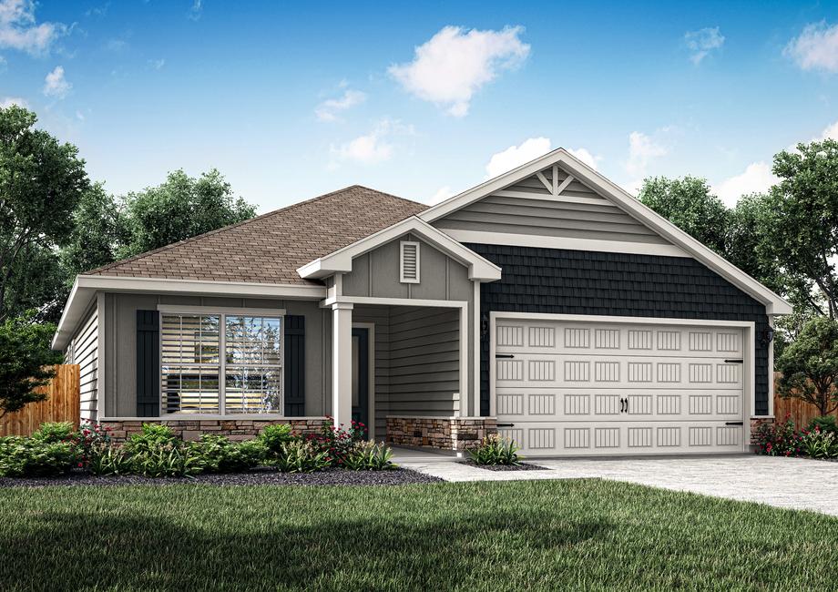 The Blanco is a beautiful single story home with siding..