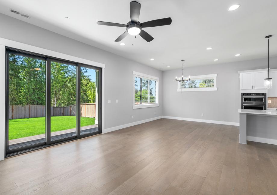 You will have plenty of room to entertain in this open floor plan.