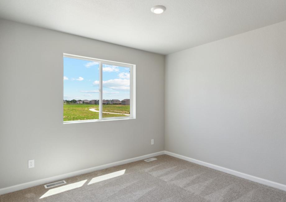 The secondary bedrooms in the Platte are a great space for children's bedrooms or as guest rooms.