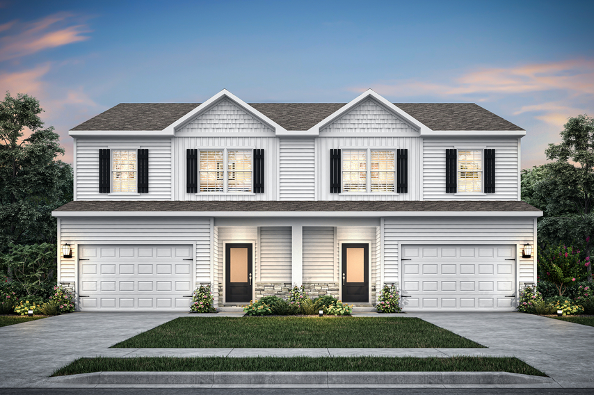 Dusk rendering of the Cider duplex