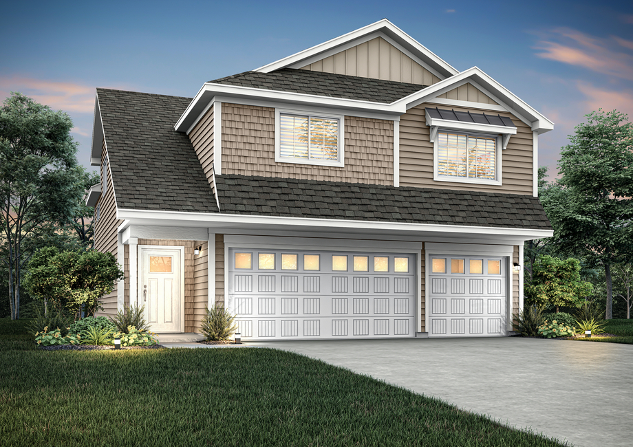 The Olson is a beautiful two story home.