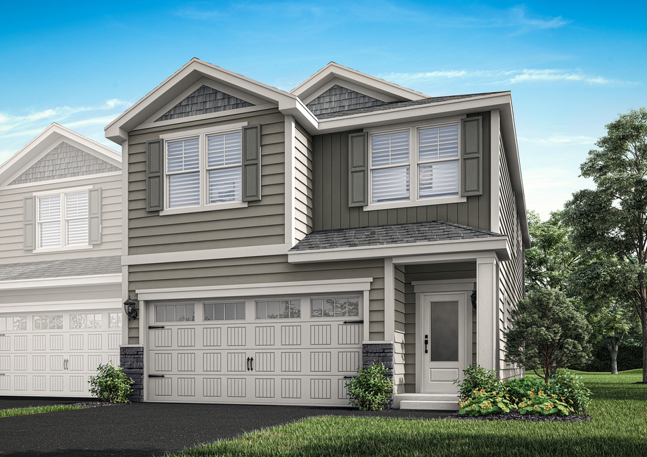 The Hayes is a beautiful two story home.