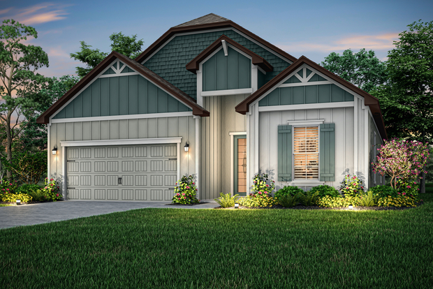 Henry dusk exterior elevation.