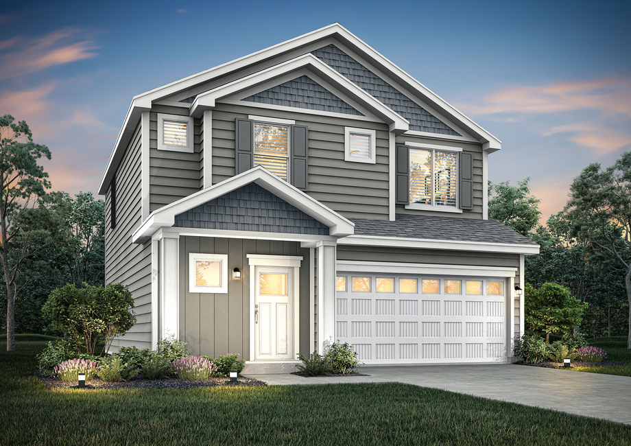 The Graham is a beautiful two story home.