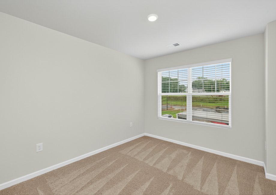 Each bedroom has carpet. 