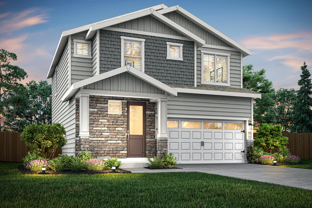 The Cypress is a beautiful two story home.