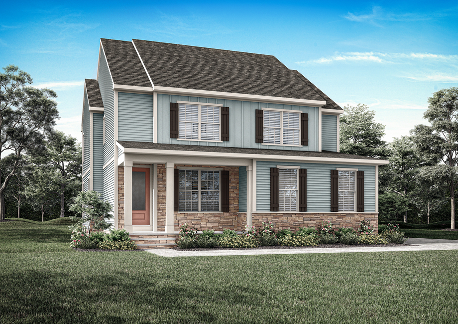 Exterior elevation rendering of the Craven Elevation 1.