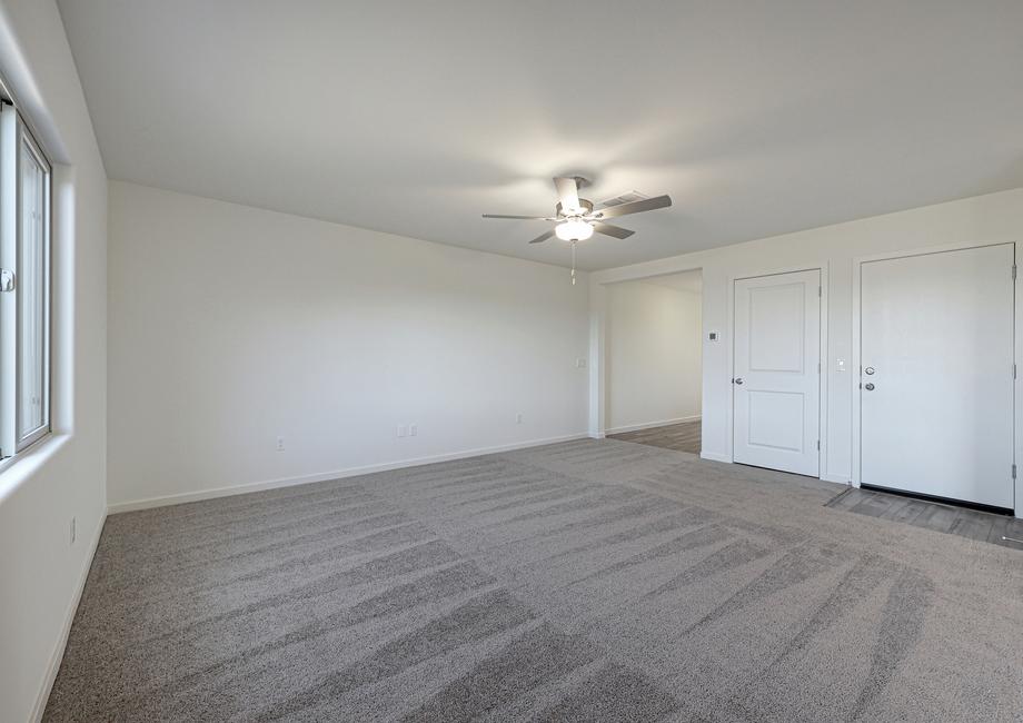 Enjoy time with family in this spacious family room.