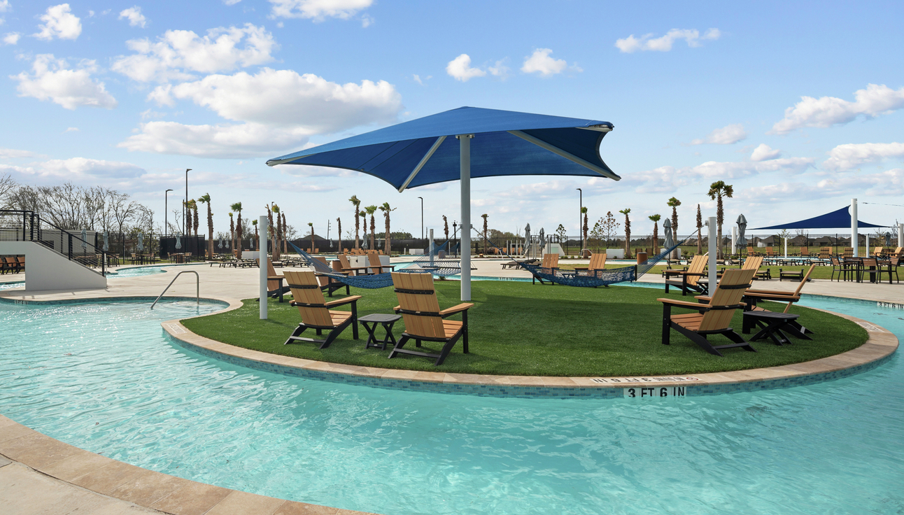 Relax at the calming lazy river.