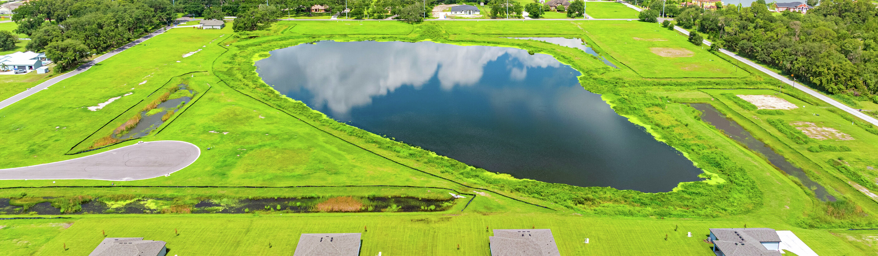 Aerial view of Lake Gallgher Estates