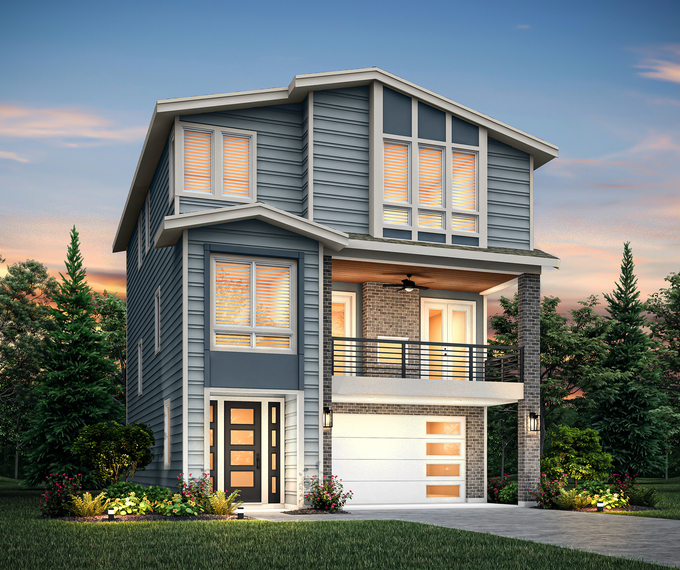 Exterior of the Cameo with brick.