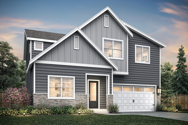 Rendering of the Mercer B at dusk.