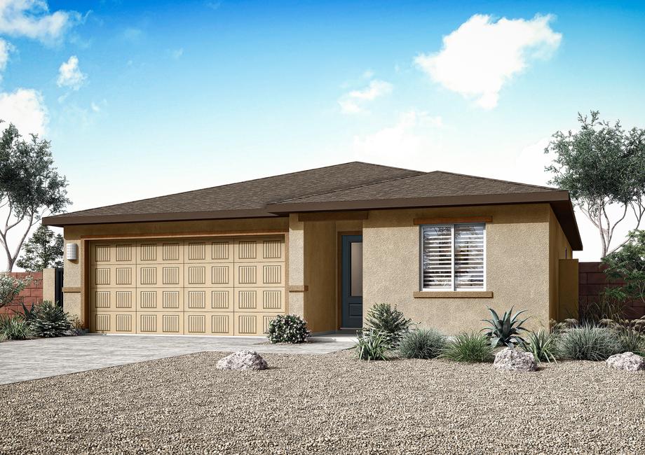 The Amado is a beautiful single story home with stucco