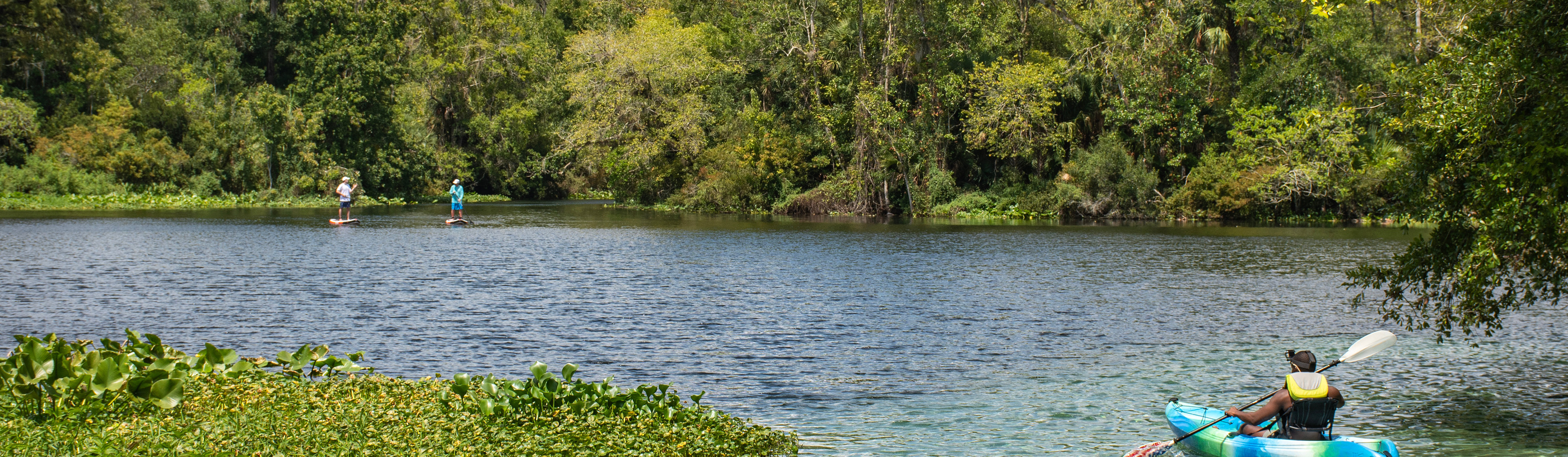 Lake Kissimmee with kayaker and paddleboarders