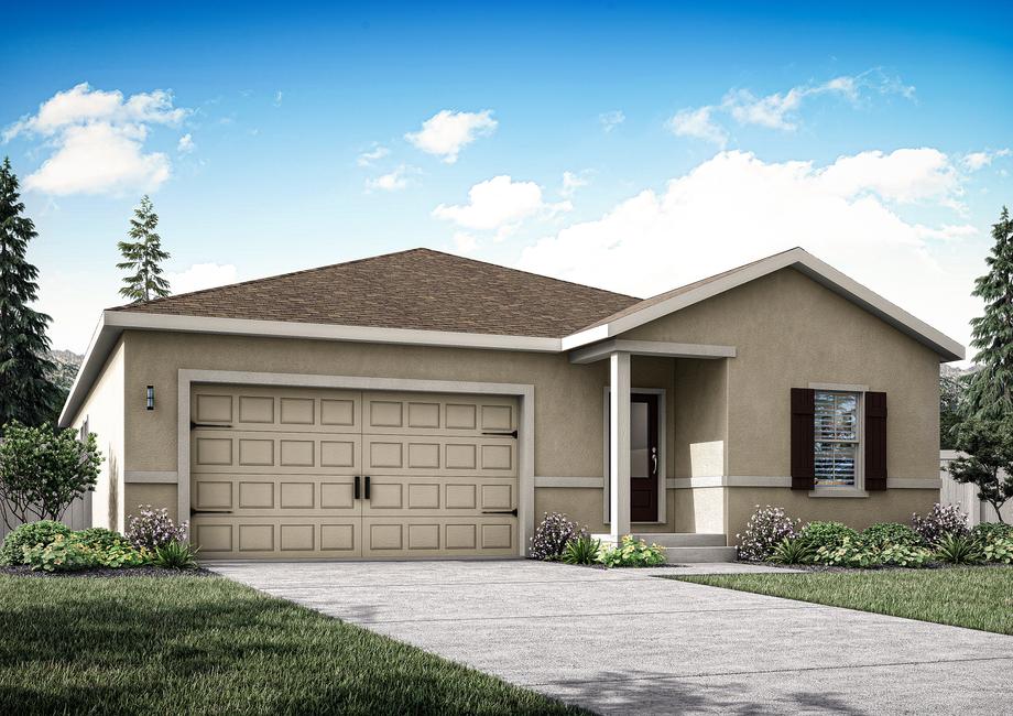 Rendering of the Monroe plan with four bedrooms.