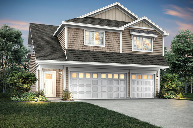 The Olson is a beautiful two story home.