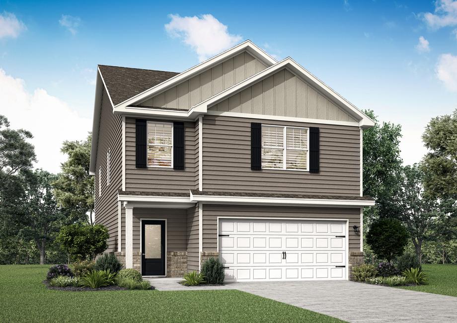 The Lincoln is a beautiful two story home with front yard landscaping