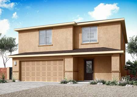 The Stafford is a beautiful single two home with stucco