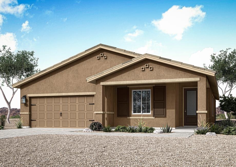 The Laguna is a beautiful single story home with stucco.