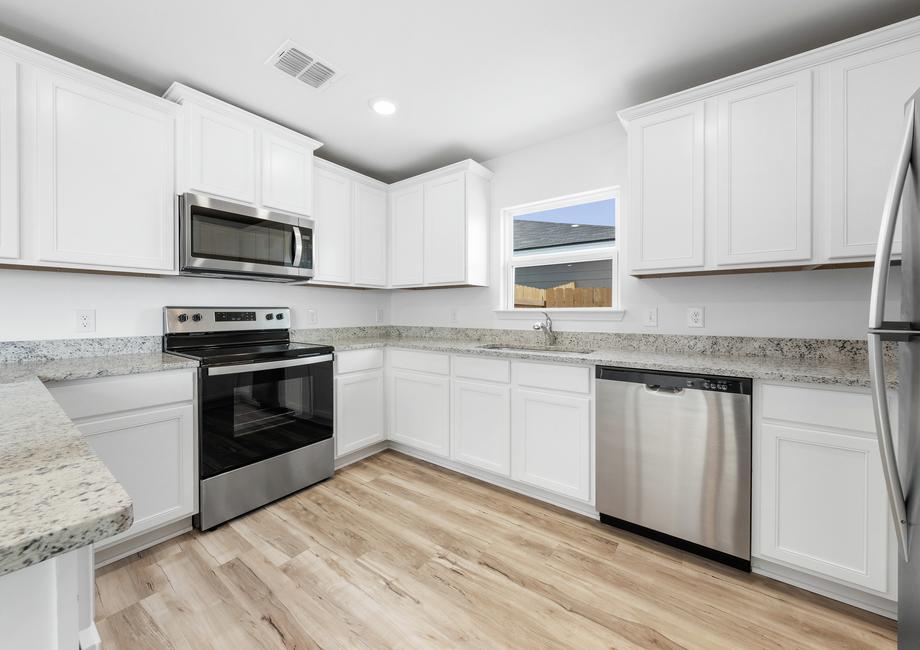 Chef-ready kitchen with stainless steel appliances and granite countertops