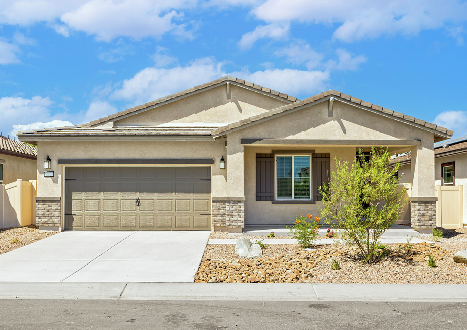 The Laguna is a beautiful home with stucco.