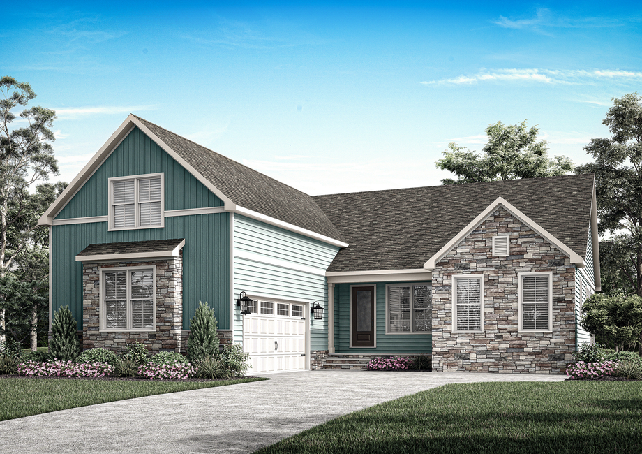 Exterior elevation rendering of the Sumter Elevation 1.