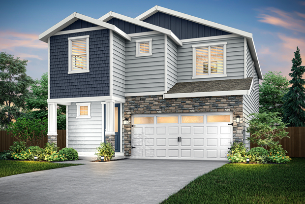 The Juniper is a beautiful two story home.