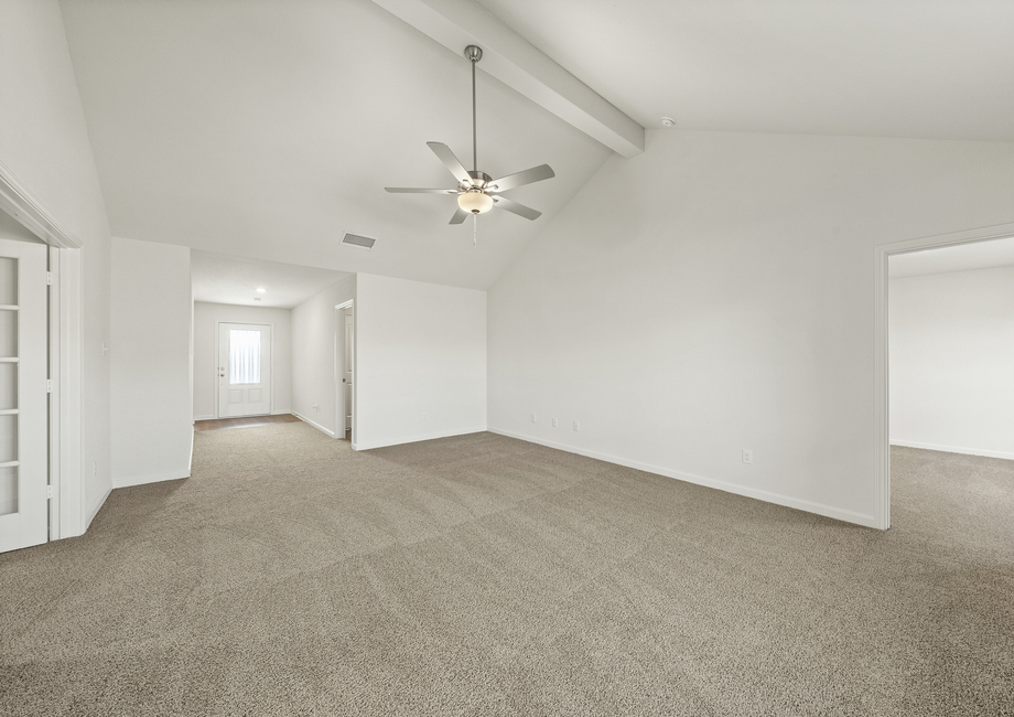 The Sabine has a large living area with plenty of space for furniture.